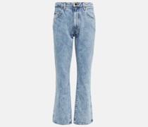 Khaite High-Rise Cropped Jeans Vivian
