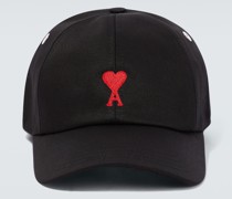 Ami Paris Baseballcap Ami De Cour aus Baumwolle