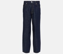 High-Rise Barrel Jeans