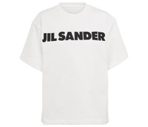 Jil Sander Bedrucktes T-Shirt aus Baumwoll-Jersey