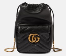 Gucci Bucket-Bag GG Marmont Mini aus Leder