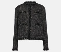 Sacai Cropped-Jacke aus Tweed