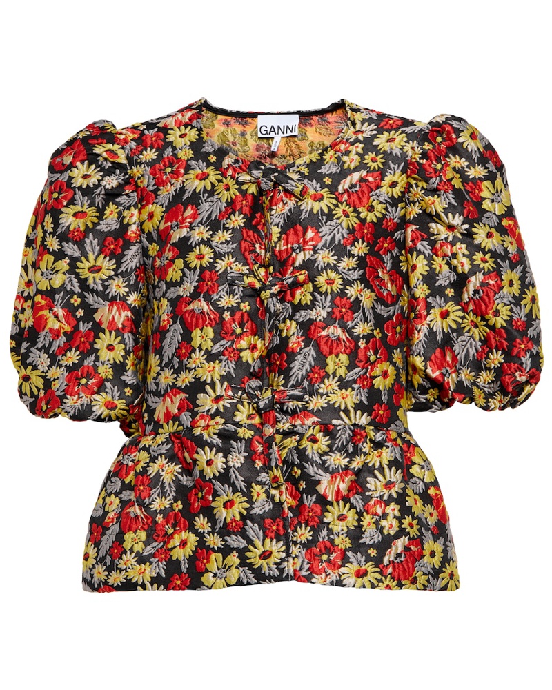 Ganni Damen Ganni Bedrucktes Top