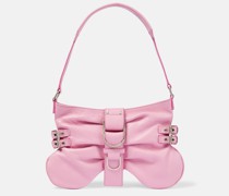 Schultertasche Butterfly Small aus Leder