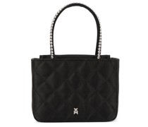 Amina Muaddi Tote Betty Super Mini aus Satin
