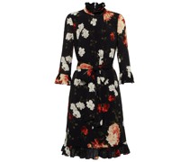 Erdem Midikleid Bell aus Crepe