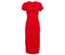 Victoria Beckham Midikleid Peekaboo aus Crepe