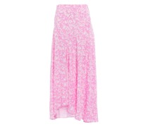 Isabel Marant Bedruckter Midirock Sakura aus Chiffon