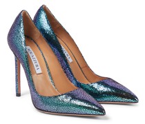 Aquazzura Pumps Purist aus Metallic-Leder