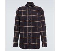 Kariertes Hemd aus Twill
