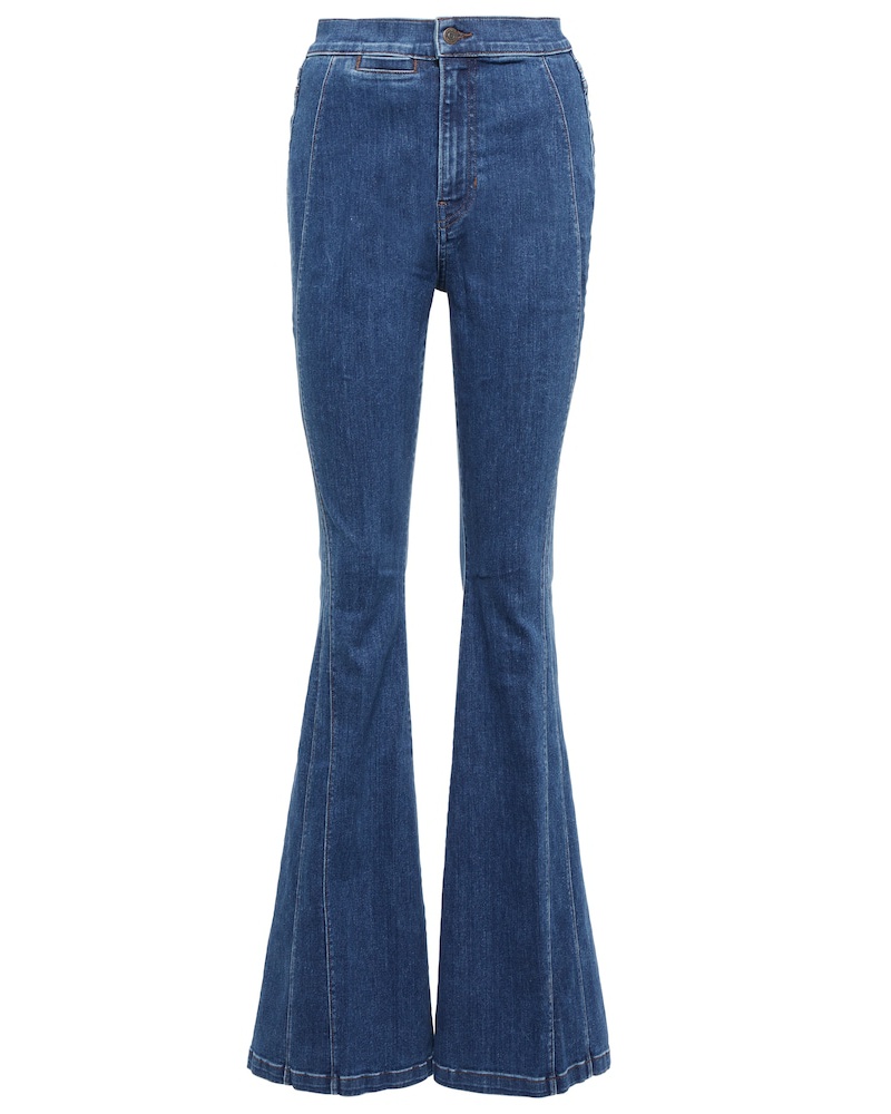 Veronica Beard Damen Veronica Beard High-Rise Flared Jeans Sheridan