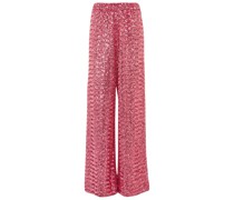 Oseree High-Rise-Hose mit Pailletten