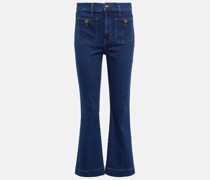High-Rise Flared Jeans Carson