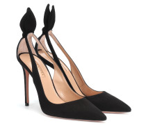 Pumps Bow Tie 105 aus Veloursleder