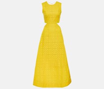 Ganni Maxikleid aus Baumwolle