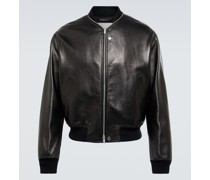 Bomberjacke aus Leder