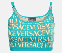 Versace Versace Allover Cropped-Top aus Strick