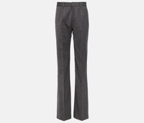 Alessandra Rich Gerade High-Rise-Hose