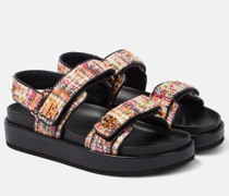 Tory Burch Sandalen Kira aus Tweed
