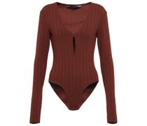 Zeynep Arcay Body aus Rippstrick mit Cut-out