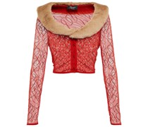 Blumarine Verzierter Cardigan aus Mesh