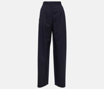 The Row High-Rise-Hose Bufus aus Wolle