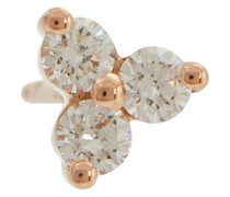 Maria Tash Einzelner Ohrring Trinity Large aus 14kt Rosegold mit Diamanten