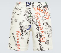 Givenchy Bedruckte Bermuda-Shorts aus Fleece