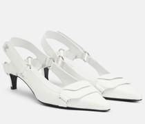 Courreges Slingback-Pumps Racer aus Leder