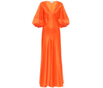 Lee Mathews Midikleid Stella aus Seidensatin
