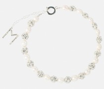 Magda Butrym Choker mit Kristallen und Perlen