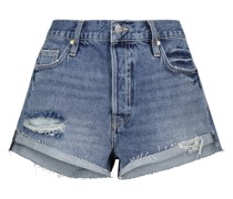 High-Rise Jeansshorts Front Cuff