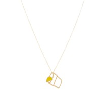 Aliita Halskette Tequila aus 9kt Gelbgold mit Emaille