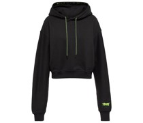 Cropped-Hoodie aus Baumwolle
