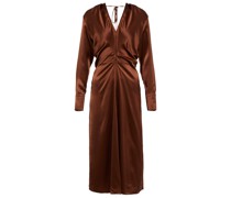 Victoria Beckham Midikleid aus Seidensatin