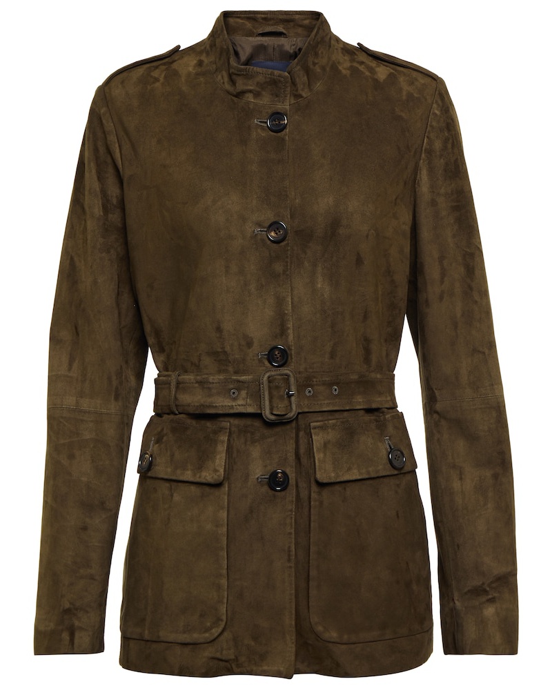 Max Mara Damen 'S Max Mara Jacke Sir aus Veloursleder Max Mara Damen 'S Max Mara Jacke Sir aus Veloursleder