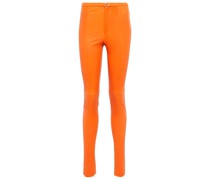 High-Rise-Hose Maggie aus Leder