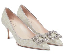 Pumps Piping Flower Strass