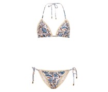 Zimmermann Bedruckter Bikini Vitali Crochet Edge