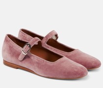 Le Monde Beryl Ballerinas Mary Jane aus Samt