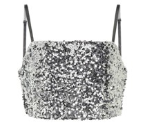 Cropped-Top Shimmering Attraction
