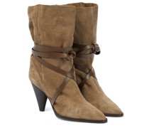 Isabel Marant Ankle Boots Lidly aus Veloursleder
