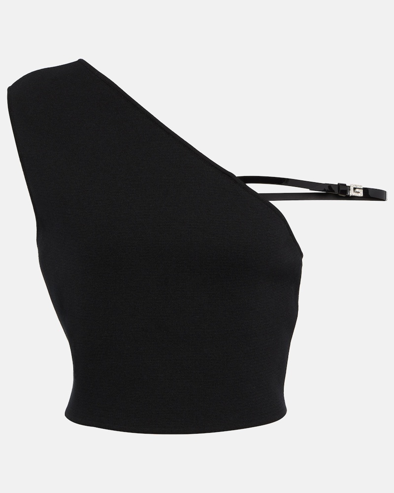 Gucci Damen Gucci Cropped-Top aus Baumwolle und Seide