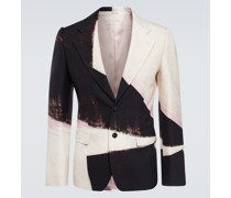 Alexander McQueen Einreihiger Blazer aus Cady