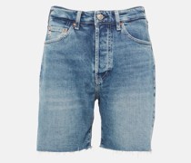 High-Rise Jeansshorts