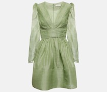 Zimmermann Minikleid Lyrical aus Leinen und Seide