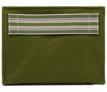 Loro Piana Clutch The Suitcase Stripe aus Canvas