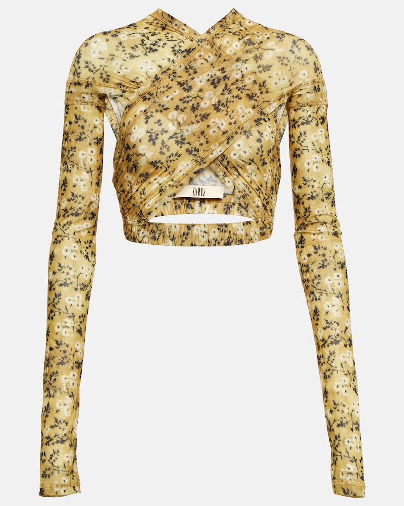 Charlotte Knowles Damen KNWLS Cropped-Top Anti Cross Over aus Jersey