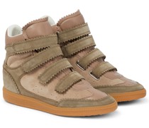 Isabel Marant Wedge-Sneakers Bilsy aus Veloursleder