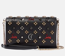 Christian Louboutin Verzierte Clutch Paloma Small aus Leder